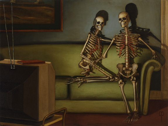 Chris Peters | The Two Comedians | Skeleton Print